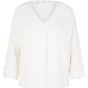 TOM TAILOR solid V-neck blouse Dames Blouse - Maat 38