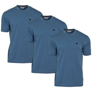 3-Pack Donnay - T-shirt (Vince) - Sportshirt - Heren - Denim blue (337) - maat S
