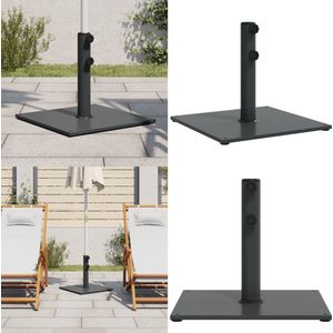vidaXL Parasolvoet voor stokken van Ø32/38/48 mm 17 kg vierkant - Parasolvoet - Parasolvoeten - Parasol Voet - Voet Parasol