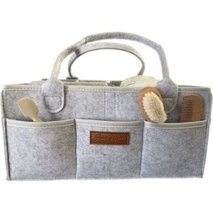 JAXX - Caddy Commode Mandje Luier Organizer Kraammand Vilt 38x25x18cm