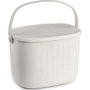 Keukenafvalbak van siliconen - 5L compostbak voor organisch afval - kleine organische afvalbak met deksel - esthetisch en geurbestendig - geen afvalzak keukenafvalbak