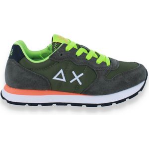Sun 68 Jongens Sneaker Boy's Tom Fluo Teen Militare | Kaki | Maat: 38