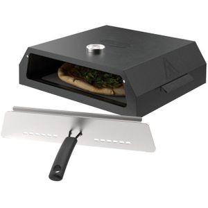 Grill Guru Pizza Box - Pizza Oven voor op de barbecue - Zelf pizza maken wordt easy met de Grill Guru pizza box - De pizza box past perfect op de meeste houtskool en gas barbecues - Inclusief thermometer en voorzetstuk met handvat