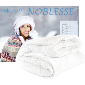 iSleep Noblesse Dekbed - Enkel - Litsjumeaux - 240x220 cm - Wit