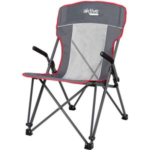 Aktive Camping Stoel Met Net Grijs 59 x 69 x 97 cm