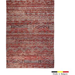9115 Antiquarian Kelim Fez Red Vloerkleed - 170x240  - Rechthoek - Laagpolig,Vintage Tapijt - Modern - Meerkleurig