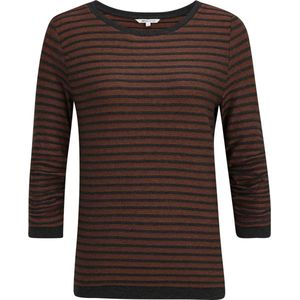 TOM TAILOR striped jacquard sweat Dames Trui - Maat S