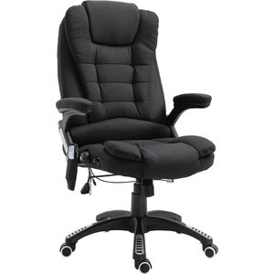 Nancy's Mayflower Executive Chair - Zwart - Linnen, Schuim, Nylon - 26,38 cm x 26,38 cm x 49,6 cm