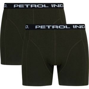 Petrol Onderbroek - Petrol Industries - 2-pack Boxershorts - Legergroen