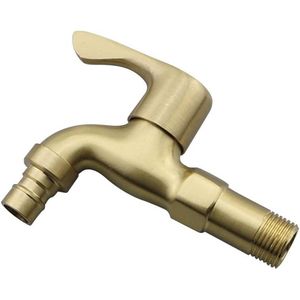 Messing slangafsluitkraan voor outdoor tuin - 1/2 inch - messing waterslab kraan - kraan kit voor tuin en wasmachine - regenton kraan - indoor badkamer keuken .