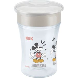 NUK Magic Cup-drinkbeker | 360° lekvrije drinkrand | 8+ maanden | BPA-vrij | 230 ml | Tijger (blauw) | 1 stuks