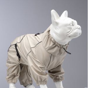 Lindo Dogs - Honden regenjas - Hondenjas - Hondenkleding - Regenjas voor honden - Waterproof/Waterdicht - Poncho - Quattro Sirius - Beige - Maat 2