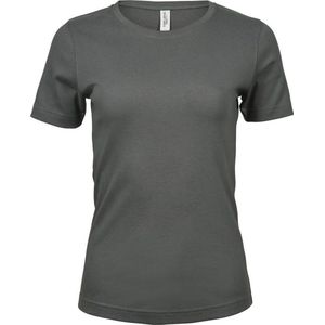 Tee Jays Dames/dames Interlock T-Shirt met korte mouwen (Poedergrijs)