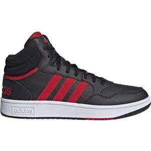 Adidas Originals Hoops 3.0 Mid Sneakers Zwart/Rood/Wit