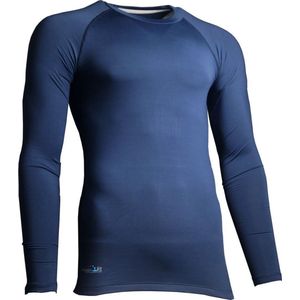 Precision Training Thermoshirt Basislaag Polyester Marineblauw Maat Xs