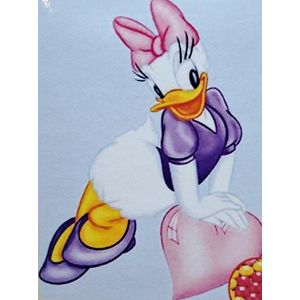 Denza - Diamond painting vrolijke Katrien Duck 40 x 50 cm volledige bedrukking ronde steentjes - duck - donald
