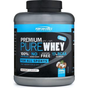 Performance - Pure Whey (Cocos - 2000 gram) - Whey Protein - Eiwitpoeder - Eiwitshake - Proteine poeder - 66 shakes