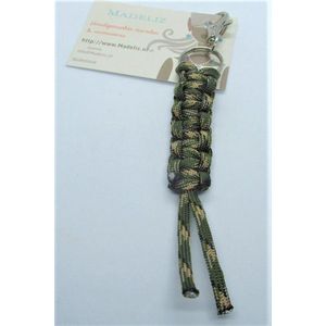 Paracord sleutelhanger (Leger groen)