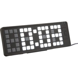 Karlsson Wekker Keyboard - Zwart - 23x1.5x8.3cm - Scandinavisch