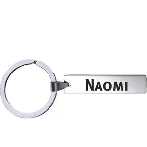 Sleutelhanger Met Naam - Naomi - RVS