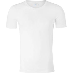 SCHIESSER Long Life Cotton T-shirt (1-pack) - V-hals - wit - Maat: M