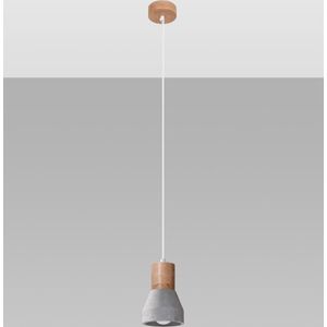 Hanglamp Quebic - Hanglampen - Woonkamer Lamp - E27 - Grijs