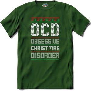 obsessive christmas disorder - T-Shirt - Dames - Bottle Groen - Maat 3XL