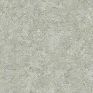 Grafisch behang Profhome 396564-GU vliesbehang gestructureerd met vogel patroon en metalen accenten grijs groen 5,33 m2