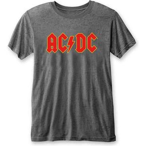 AC/DC - Logo Heren T-shirt - S - Grijs