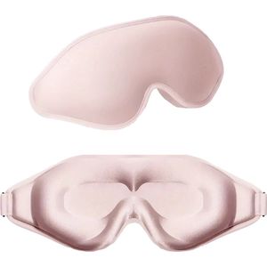 3D Slaapmasker - Lichtroze | Wimper Extentions / Lash Proof Masker | 25 x 10 cm | Fashion Favorite
