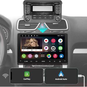 Dubbel DIN Auto Stereo - Android Auto Compatibiliteit - 7-inch Touchscreen - Quad-Core Processor - Bluetooth USB-tethering - Handsfree Bediening - Hoogwaardige Audio-ondersteunin