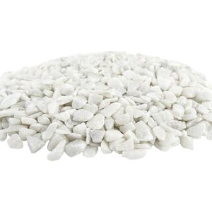 Deco Stenen 9-13mm - WIT - Bodembedekking voor Bloempotten en Plantenbakken - 1KG