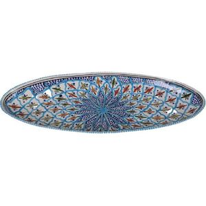 Ovale schaal Turquoise blue fine 50 cms-sOS.BC.50s-sDishes & Deco