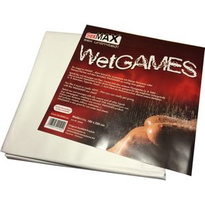 WetGAMES Sex Erotiek Lak Laken 180 x 220 cm - Wit Volledig waterproof