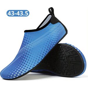 Livano Waterschoenen Voor Kinderen & Volwassenen - Aqua Shoes - Aquaschoenen - Afzwemschoenen - Zwemles Schoenen - Levendig Blauw - Maat 43-43.5