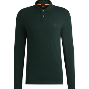 BOSS Passerby Polo Donkergroen - Maat XXL - Heren - Longsleeve polo