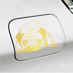 Bumpersticker - Hond - 11,6 X 16 - Goud