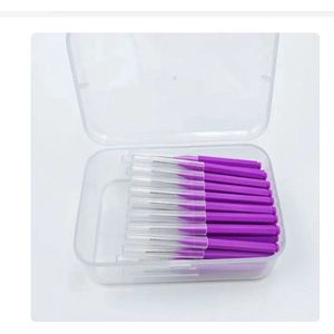 PolkaHome Ragers 60 Stuks 0.7Mm Interdentale Borstels Gezondheidszorg Tand Push-Pull Verwijdert Voedsel En Tandplak Betere Tanden Mondhygiëne Tool