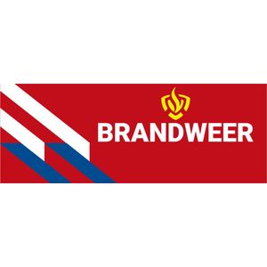 Brandweer auto sticker 200 x 75 mm