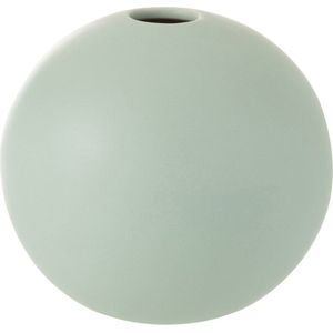 J-Line vaas Bol - keramiek - pastel groen - small - 11.00 cm hoog