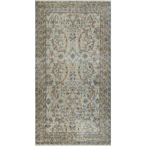 Vintage handgeweven vloerkleed - tapijt - Alara 204 x 106