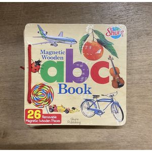 Magnetisch houten ABC boek van Shure - Engelse editie
