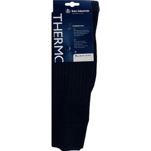 Bata Hoge Vlamwerende Werksokken 3-Pack - Zwart - Maat 43-46 - Vlamwerende Thermo Kniekousen Met Zirpro En Kermel Garens - Thermo HM1 - Heren / Dames