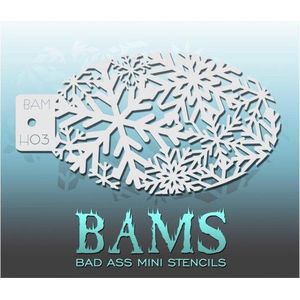 Bad Ass BAM schmink sjabloon / stencil Frozen