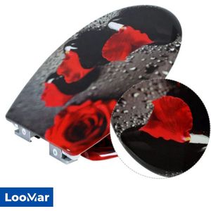 LooMar WC Bril met softclose - Toiletbril met deksel - Met Print