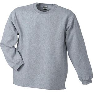 James and Nicholson Unisex Open Hem Sweatshirt (Grijze Heide)