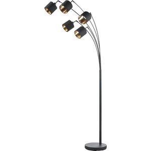 Vloerlamp Starlit - Luxe staande lamp - 5 lampen - Zwart