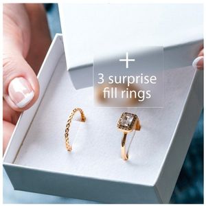iXXXi Jewelry-On the go ring set Celebration-Goudkleurig-Dames Sieraden geschenkset