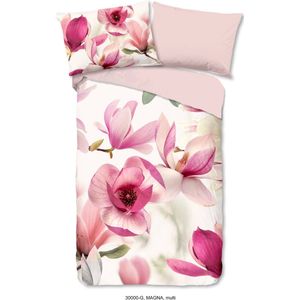 Good Morning Dekbedovertrek ""magnolia bloemen"" - Multi - (240x200/220 cm) - Katoen