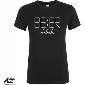 Klere-Zooi - Beer O'Clock - Dames T-Shirt - 3XL